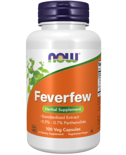 NOW Feverfew (Řimbaba obecná), 100 rostliných kapslí